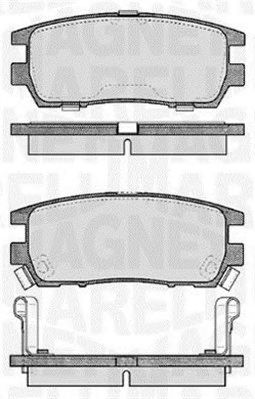 MAGNETI MARELLI 363916060341 -  Комплект тормозных колодок, дисковый тормоз